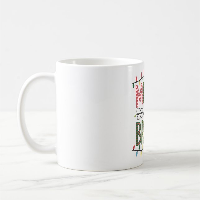 Taza De Café Merry and Bright Christmas Mug (Izquierda)
