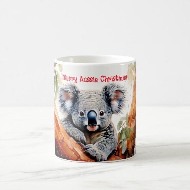 Taza De Café Merry Aussie Navidades Koala (Centro)