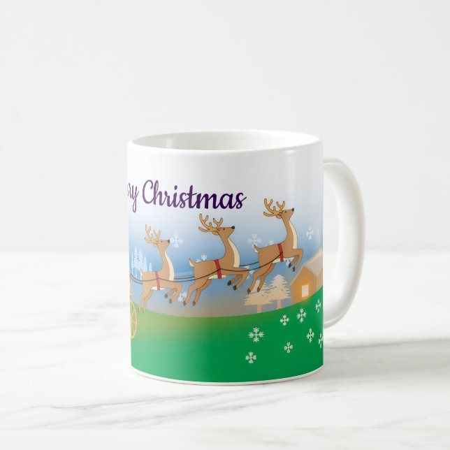 Taza De Café Merry & Bright Christmas Mug (Anverso derecho)