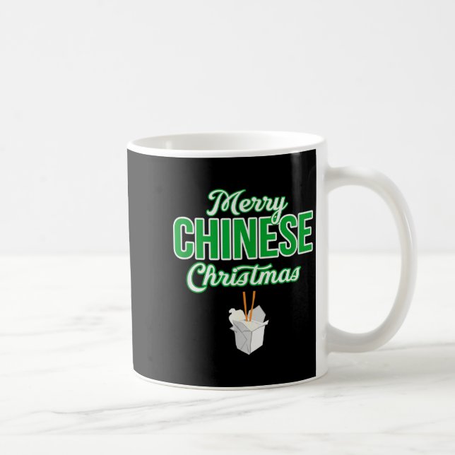 Taza De Café Merry Chinese Christmas Xmas Funny Restaurant Take (Derecha)