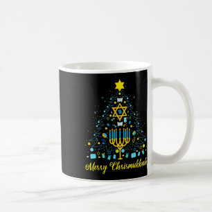 Taza De Café Merry Chrismukkah Menorah Christmas Tree Chanukah