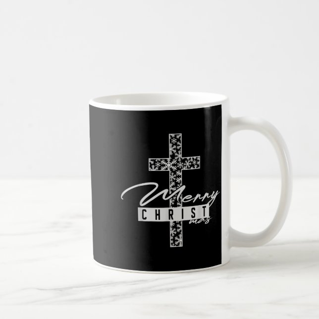 Taza De Café Merry Christ Mas Christian Christmas Jesus Christm (Derecha)
