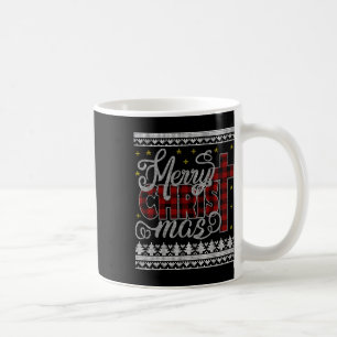 Taza De Café Merry Christ Mas Jesus Christian Pajamas Ugly Chri