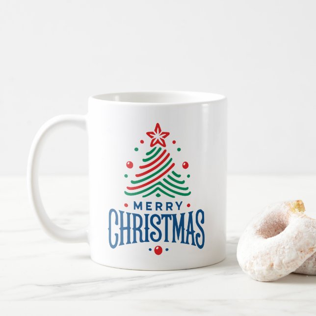 Taza De Café Merry Christmas 1 (Con donut)