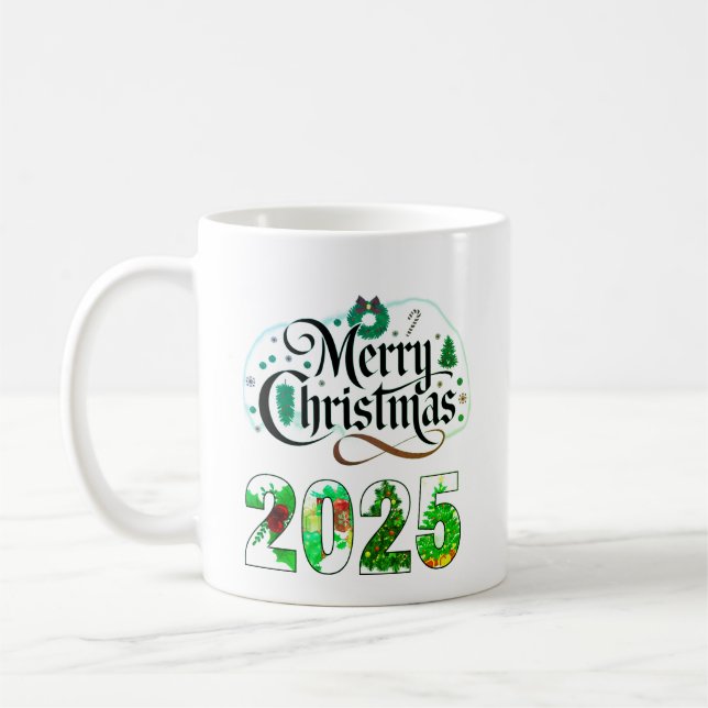 TAZA DE CAFÉ MERRY CHRISTMAS 2025 (Izquierda)