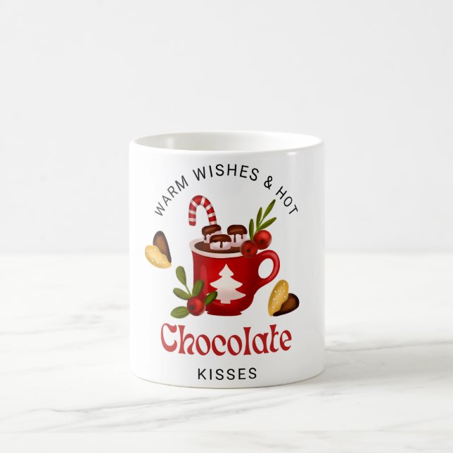 Taza De Café Merry Christmas and Happy Holidays Ceramic Mug (Centro)