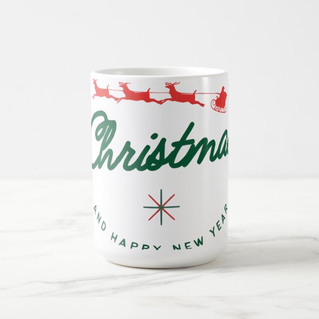 Taza De Café Merry Christmas and happy New Year  (Centro)