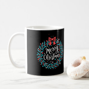 Taza De Café Merry Christmas Berry Wreath
