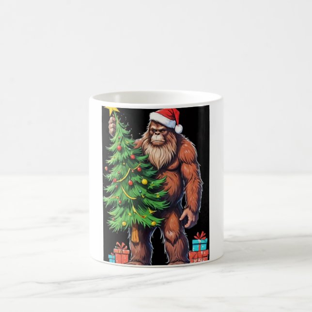 Taza De Café Merry Christmas Bigfoot (Centro)
