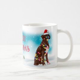 Taza De Café Merry Christmas Boxer Dog Lover