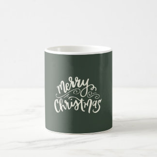 Taza De Café Merry Christmas Calligraphy Mug