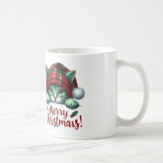 Taza De Café Merry Christmas Cat Mug