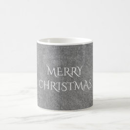 Taza De Café Merry Christmas Chalkboard Typography Black White