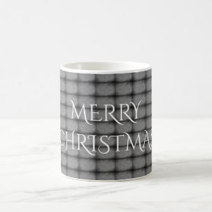 Taza De Café Merry Christmas Chalkboard Typography Black White