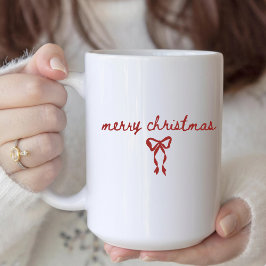 Taza De Café Merry Christmas Coquette Mug Gift for Her or Mom