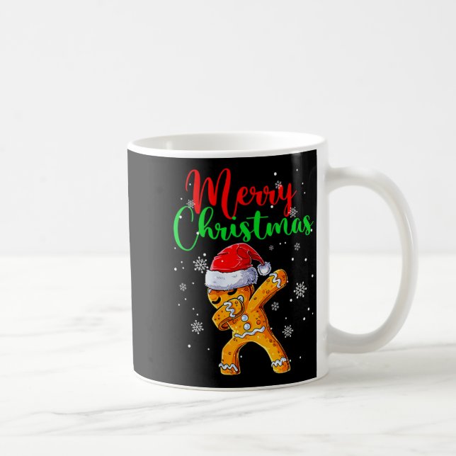 Taza De Café Merry Christmas Dab Gingerbread Xmas Christmas Coo (Derecha)