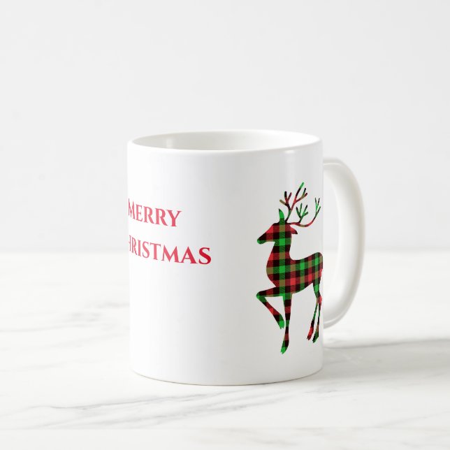 Taza De Café Merry Christmas Deer Mug (Anverso derecho)