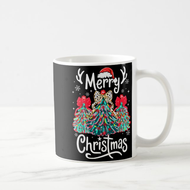 Taza De Café Merry Christmas Family Funny Christmas Tree Women  (Derecha)