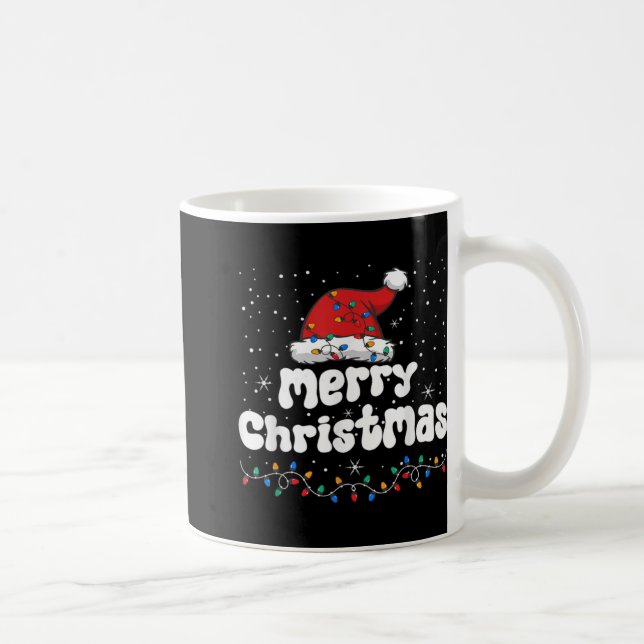 Taza De Café Merry Christmas Family Matching Xmas Santa Hat Xma (Derecha)