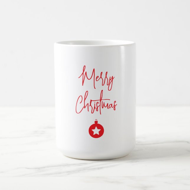Taza De Café Merry Christmas Family New Year Message (Centro)