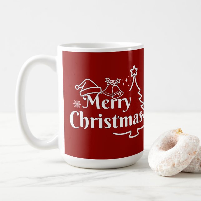 Taza De Café Merry Christmas Gift  (Con donut)