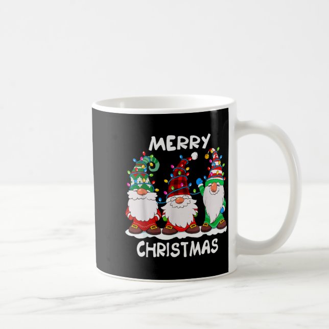 Taza De Café Merry Christmas Gnomes Xmas Family Men Women  (Derecha)