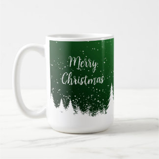 Taza De Café Merry Christmas Green Mug
