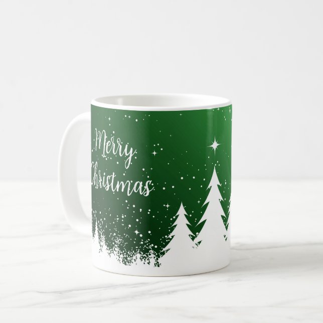Taza De Café  Merry Christmas Green Mug (Anverso izquierdo)
