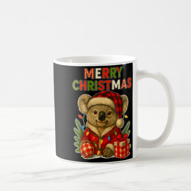 Taza De Café Merry Christmas Koala  (Derecha)