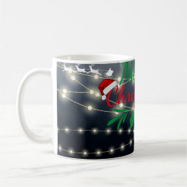 Taza De Café Merry Christmas Lights