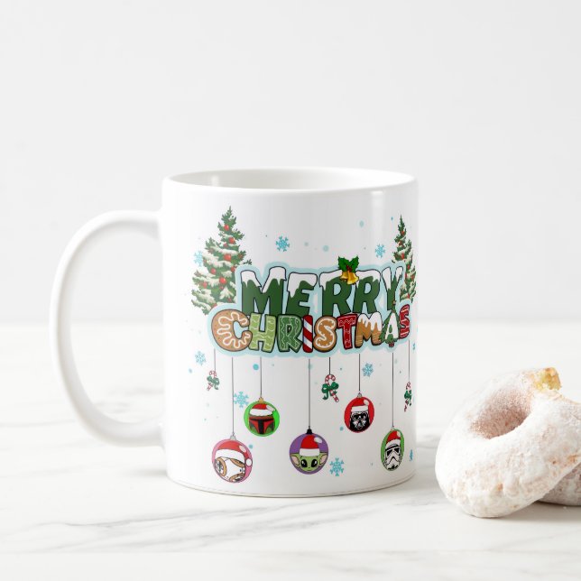Taza De Café Merry Christmas Mug (Con donut)