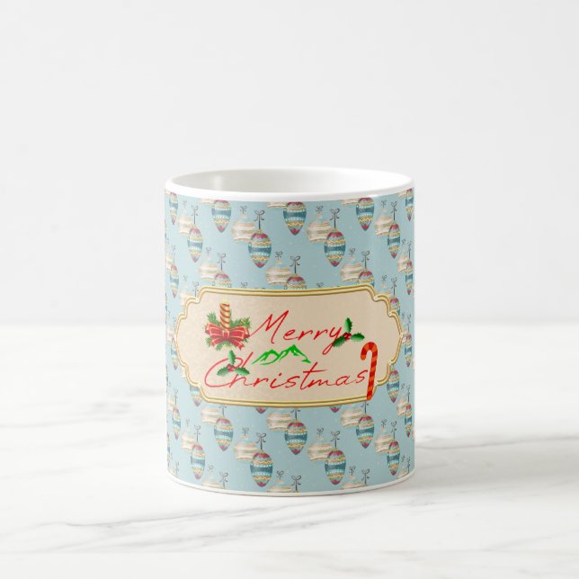 Taza De Café Merry Christmas Mug – Elegant Holiday Design  (Centro)