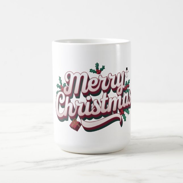 Taza De Café Merry Christmas Mug | Festive Holiday Coffee Cup (Centro)