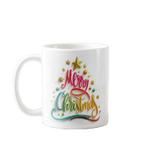 Merry Christmas Multi Coloured Mug