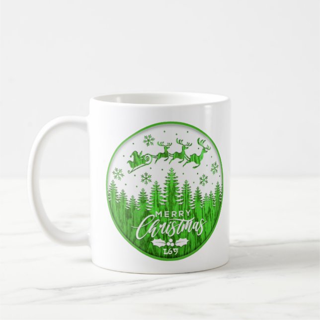 Taza De Café MERRY CHRISTMAS navidades graciosos (Izquierda)