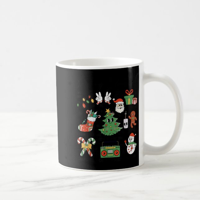 Taza De Café Merry Christmas Pajamas Family Matching Xmas Tree  (Derecha)