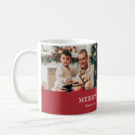 Taza De Café Merry Christmas Red