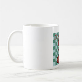 Taza De Café Merry Christmas Red Bow Ornaments Design