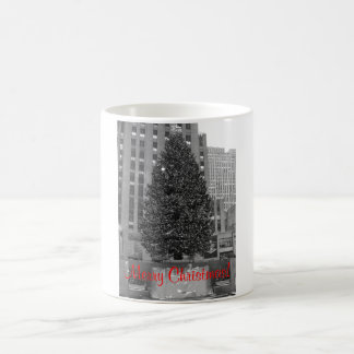 Taza De Café Merry Christmas! Rockefeller centro