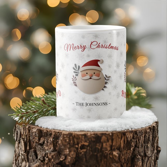 Taza De Café Merry Christmas Santa – Personalized Ho Ho Ho  (Subido por el creador)