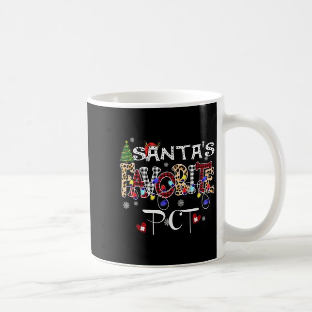 Taza De Café Merry Christmas Santa's Favorite Pct Patient Care  (Derecha)
