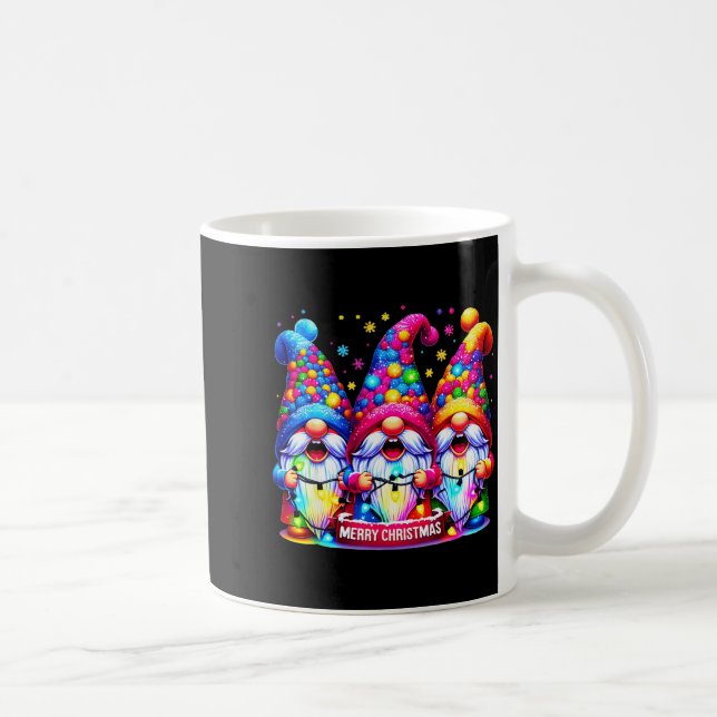 Taza De Café Merry Christmas Three Gnomes Xmas Family Men Women (Derecha)