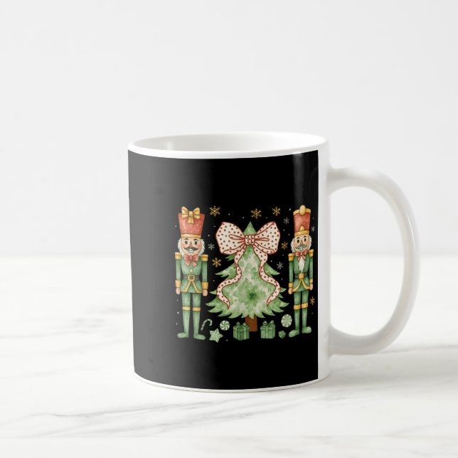 Taza De Café Merry Christmas Tree Nutcracker Ballet Dance Women (Derecha)