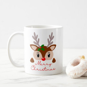 Taza De Café Merry Christmas typography coffee mug