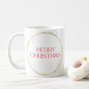 Taza De Café Merry Christmas typography coffee mug