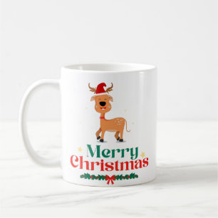 Taza De Café Merry Christmas typography Modern Coffee Mugs
