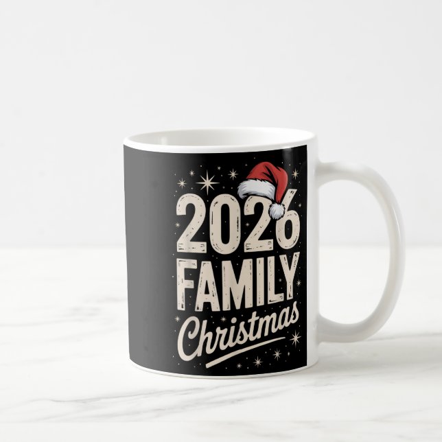 Taza De Café Merry Christmas Xmas Family Matching  (Derecha)