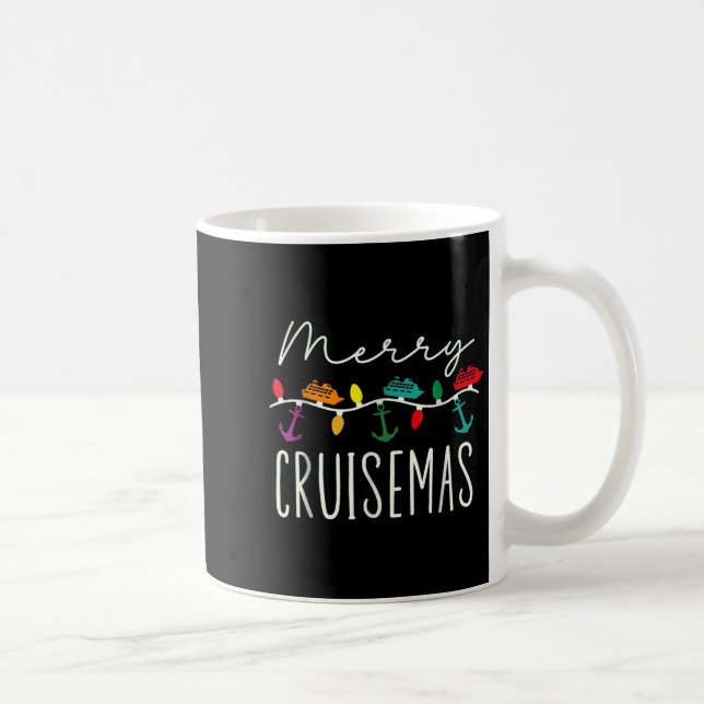 Taza De Café Merry Cruise-mas Cruise Christmas Xmas Pajamas Hol (Derecha)