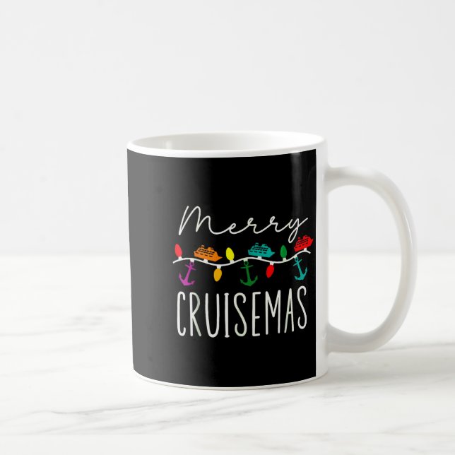 Taza De Café Merry Cruise-mas Cruise Christmas Xmas Pajamas Hol (Derecha)