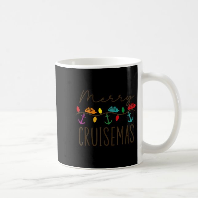 Taza De Café Merry Cruisemas Cruise Christmas Lights Matching F (Derecha)